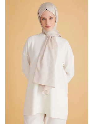 Belli Fresh Monogram Ekru Şal 2