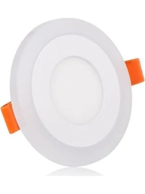 Ulu Pazarlama Çift Renkli 3+3 Watt LED Panel Tavan Spot Lambası - Mavi-Beyaz