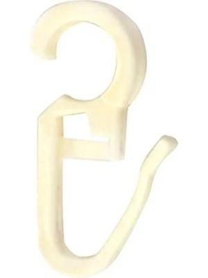 Ulu Pazarlama Krem Rengi Rustik Perde Klipsi - 50 Adet