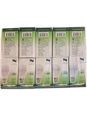 Ulu Pazarlama 10 Adet 10W A60 E27 4000K Gün Işığı LED Ampul