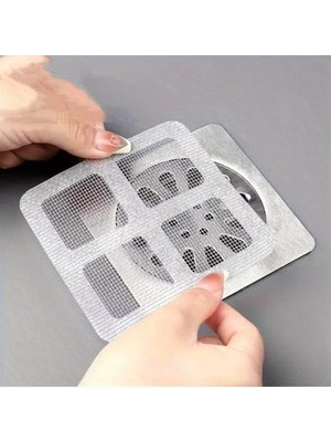 Ulu Pazarlama 10’lu Yapışkanlı Banyo Gideri Süzgeci Seti