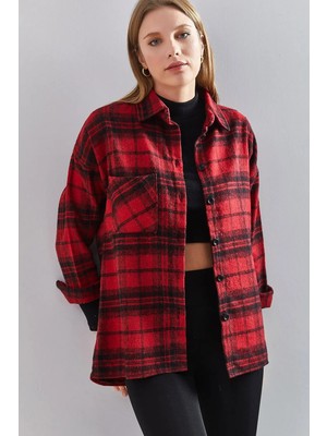 Shade Kadın Ekose Desenli Gömlek