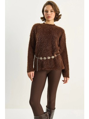 Shade Kadın Yumuşak Dokulu Sakallı Triko Kazak