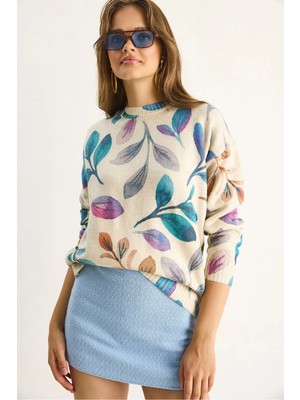 Shade Kadın Parçalı Triko Kazak