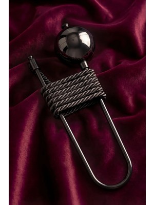 Mefaks Tekstil Siyah Parlak Hayalet Perde Tutucu Kornise Takilan Topuzlu Kol Baglama Aparati