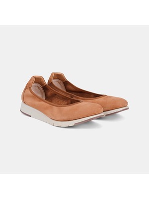 Kadın Taba Desacomfort Nubuk Deri Babet