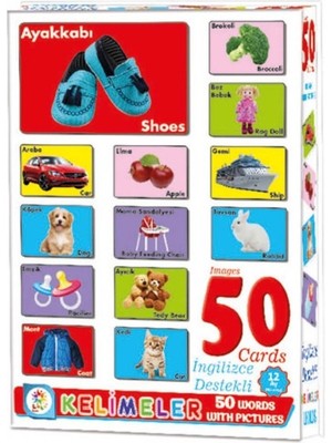 Najmaddin LC7179 Resimli 50 Kelime - Ingilizce Destekli / +12 Ay