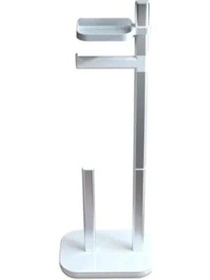 Ulu Pazarlama Paslanmaz Çelik Tuvalet Kağıtlığı, Yüksek Stabilite, Beyaz Tasarım