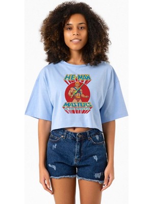 He Man Masters Of The Universe Bebe Mavi Kadın Crop Tshirt