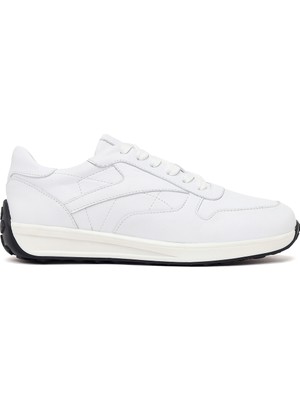Derimod Kadın Beyaz Bağcıklı Deri Sneaker 26PFD420618