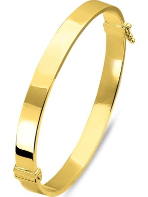 Bilezikci Desensiz Klasik Taşsız Kelepçe Altın Bilezik