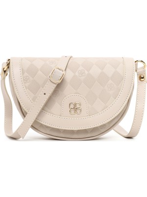 Derimod Kadın Krem Uzun Askılı Baskılı Mini Çapraz Çanta 26SBD201626