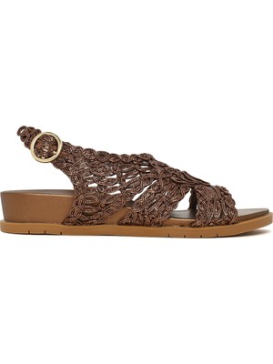Derimod Kadın Bronz Metalik Sandalet 26SFE481132