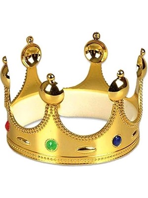 Freedom Storee Plastik Kral Tacı Altın Renk Yetişkin Boy 55 cm