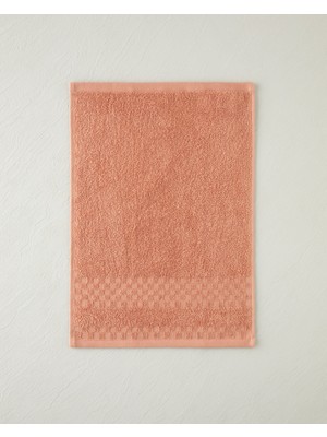 English Home Border Check Pamuk El Havlusu 30x40 cm Somon