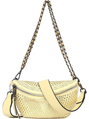 Derimod Kadın Sarı Zincir Askılı Çapraz Çanta 26PBD2400TS
