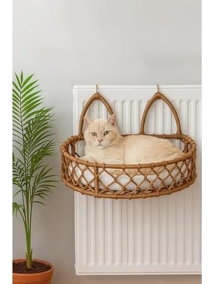 Ulu Pazarlama Dekoratif Kalorifer Yatağı, Kedi ve Köpek Için Hamak (Kahverengi)