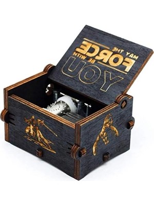 Ulu Pazarlama Ahşap Çevirmeli Müzik Kutusu - Eğlenceli ve Sanatsal