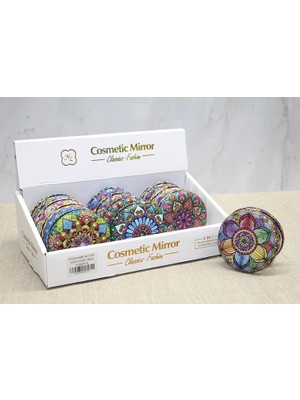 Freedom Storee Taşlı Yuvarlak El Aynası Kalın ALK3757