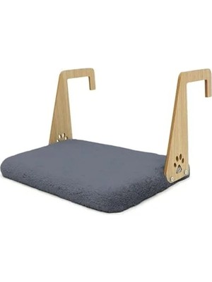 Ulu Pazarlama Peluş Radyatör Yatağı - Geniş Tasarım, Kedi ve Köpekler Için Uygun Antrasit