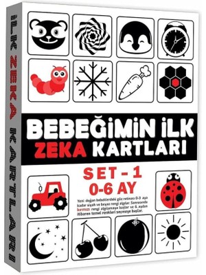 Najmaddin 2199 Eğitici Kartlar 0-6 Ay Zeka Kartları