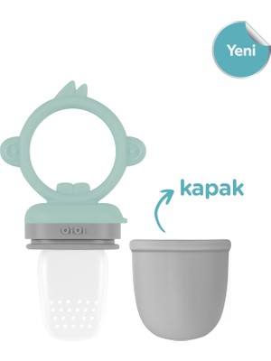 Oioi Silikon Püre Sebze ve Meyve Emziği 6+ Ay River Green