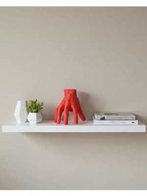 Midas Toptan Home 3D Kırmızı El Biblo 17X16 cm Sanatsal ve Dikkat Çekici Dekor