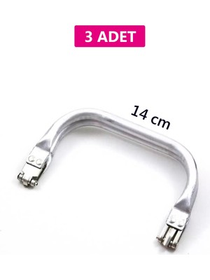 Beta Moda Hub Gizli Metal Çanta Bursu – 3 Adet - 14 cm - Metal Çanta Aparatı Çanta Aksesuarı