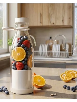 Asil Sepet Asiltech Taşınabilir Blender 380 ml USB Şarjlı Meyve ve Smoothie Hazırlayıcı