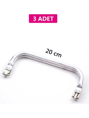 Beta Moda Hub Gizli Metal Çanta Bursu – 3 Adet - 20 cm - Metal Çanta Aparatı Çanta Aksesuarı