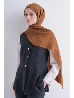 Armine Lyocell Naia Kare Monogram Şal 6 46
