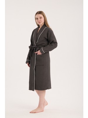 Denizli Concept Unisex Soho Pike Bornoz Antrasit