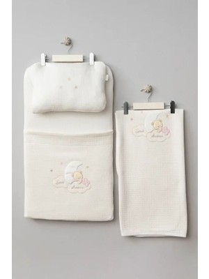 Die Grup Bebitof Ay ve Ayıcık 3'lü Alt Açma Seti 50055 Ekru