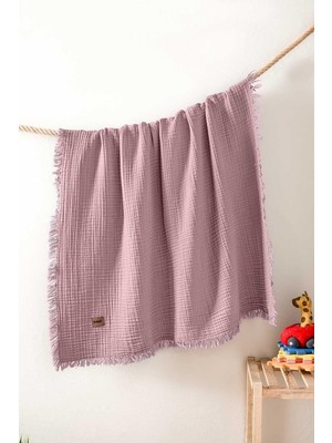 Die Grup Kanz Bebek 4 Kat Müslin Örtü KNZ-027 Gül Kurusu