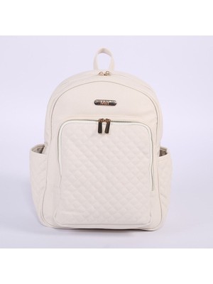 Die Grup M&y Dust Deri Anne Bebek Bakım Sırt Çantası 7130 Krem