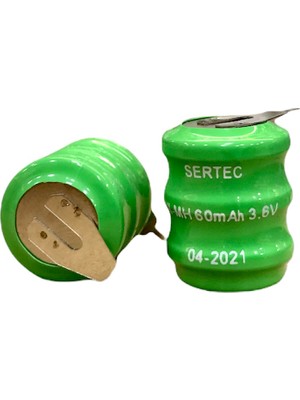 Die Grup 3.6V 3S1P 60 Mah 2 Pin Nı-Mh Buton Pil