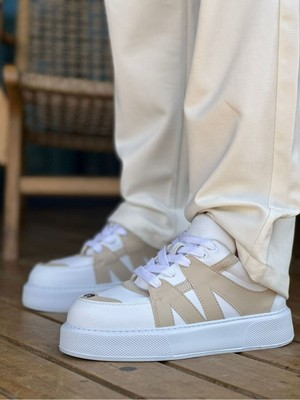 Pms MN2407 - Cbt Star-X Erkek Spor Ayakkabı Beyaz / Bej