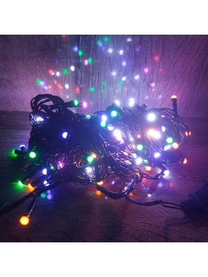 Die Grup 10 M 100 LED Damla Uçlu LED Işık Rgb Işık Siyah Kablo