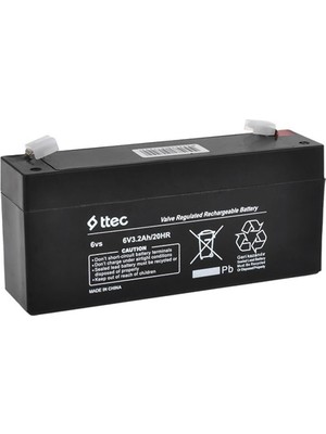 Die Grup 6V 3.2 Ah Kuru Bakımsız Akü