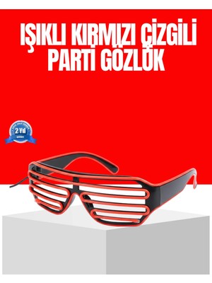 Sayarmarkt Dikkat Çeken Tasarımlı LED Işıklı Eğlence Gözlüğü