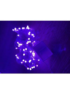 Die Grup 10 M 100 LED Damla Uçlu Pembe Işık Şeffaf Kablo Mz-17-9