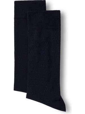 Kiğılı 2'li Pamuklu Likralı Esnek Desenli Ince Çorap Seti