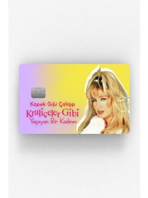 Özgül Reklam Kraliçeler Gibi Seda Sayan Kart Kaplama Etiketi - Papara Kredi Kartı Tosla Için Uyumlu