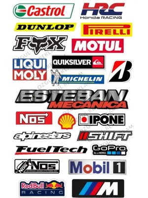 Özgül Reklam Otomobil Motosiklet Sticker Seti 1 Adet