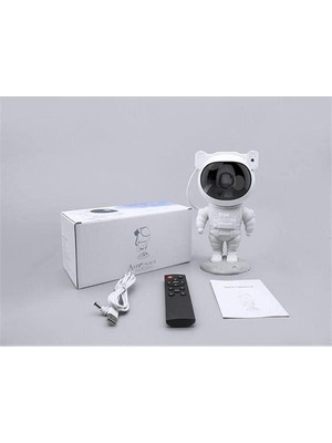 Die Grup Çocuklara Özel Projeksiyon Astronot Lamba Speaker Sevimli