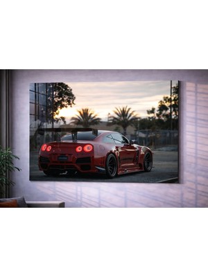 Özgül Reklam Pleksi Tablo | Nissan Gtr | 3 mm Pleksi Baskı | Ultra Hd Parlak Duvar Tablosu