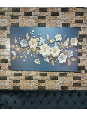 Özgül Reklam Kanvas Tablo / Çiçek Kanvas Tablo / Beyaz Gül Çiçek Kanvas Tablo Ev Ofis Kanvas Tablo