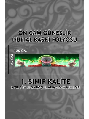 Özgül Reklam Joker Güneşlik Folyo / Dijital Baskı / Yapışkanlı Folyo / Araç Sticker