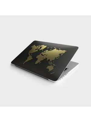 Özgül Reklam Laptop Sticker Notebook Kaplama Etiketi Dünya Haritası