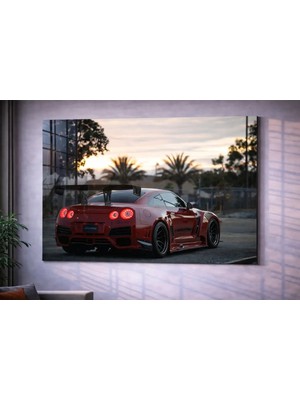 Özgül Reklam Pleksi Tablo | Nissan Gtr | 3 mm Pleksi Baskı | Ultra Hd Parlak Duvar Tablosu